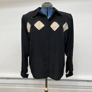 Vintage top with shoulder pads